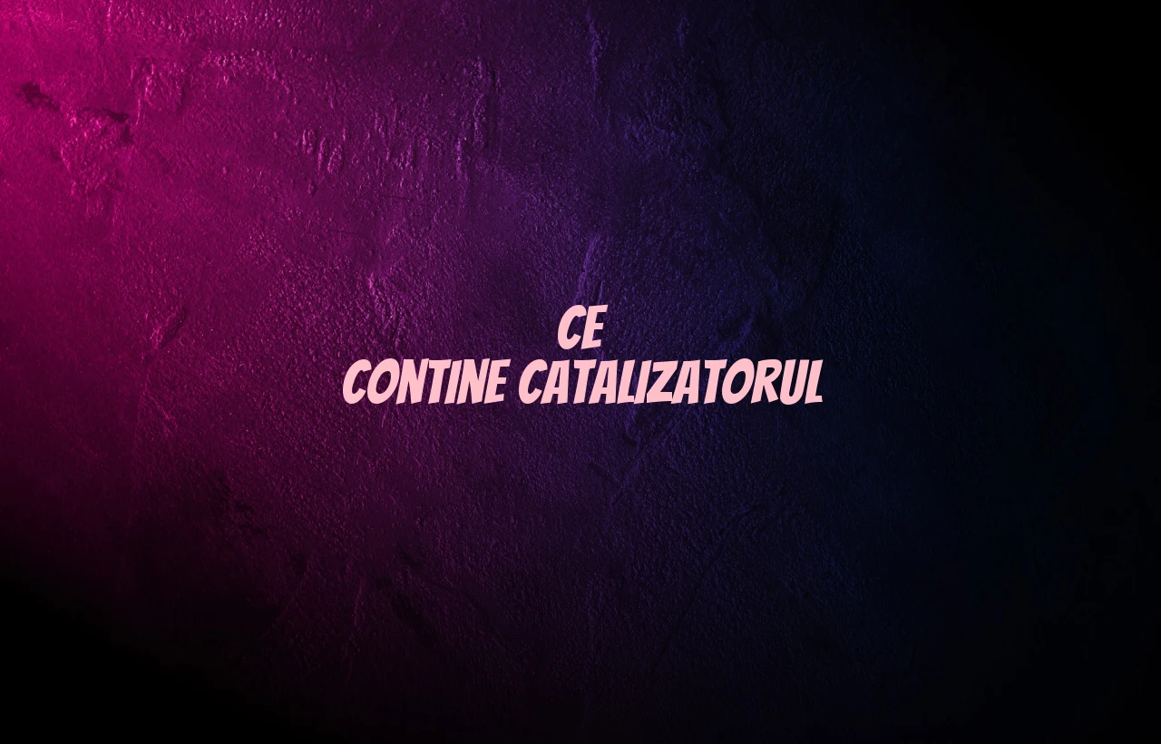 ce contine catalizatorul
