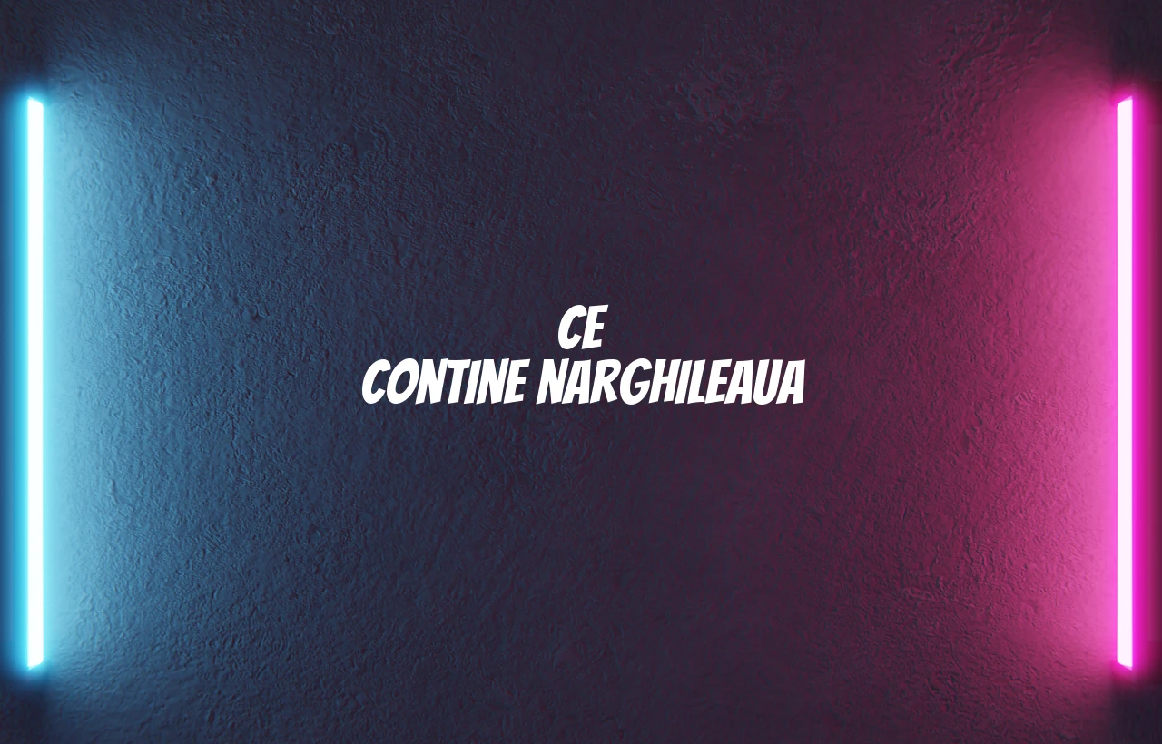 ce contine narghileaua