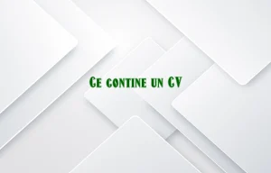 ce contine un cv
