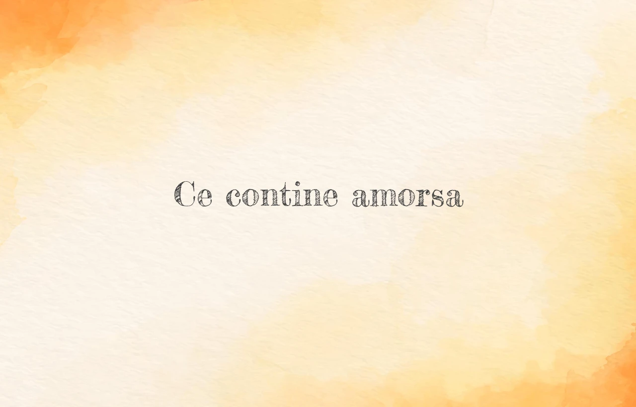 ce contine amorsa