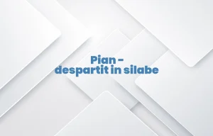 pian despartit in silabe