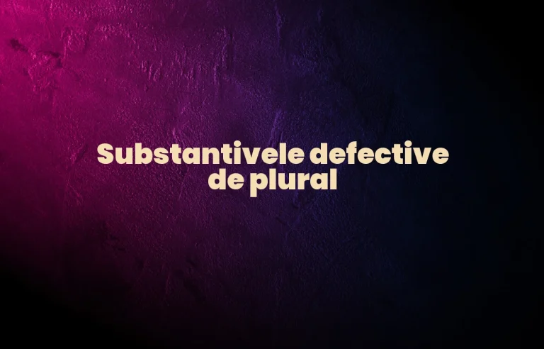 substantive defective de plural