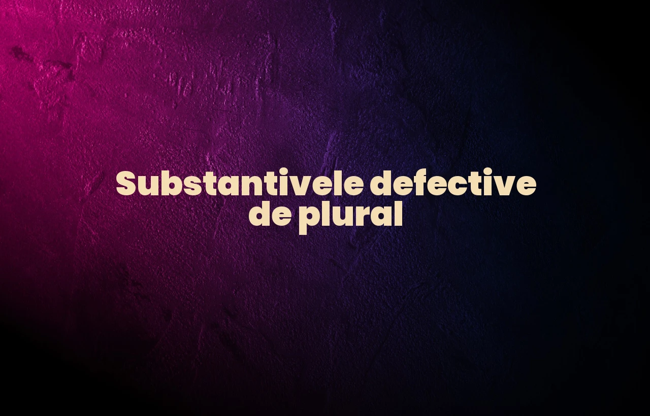 substantive defective de plural