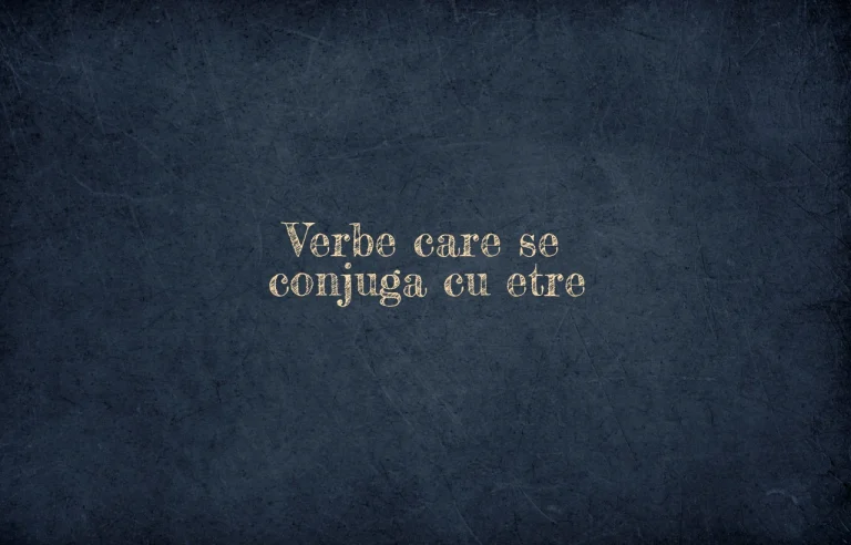 verbe care se conjuga cu etre