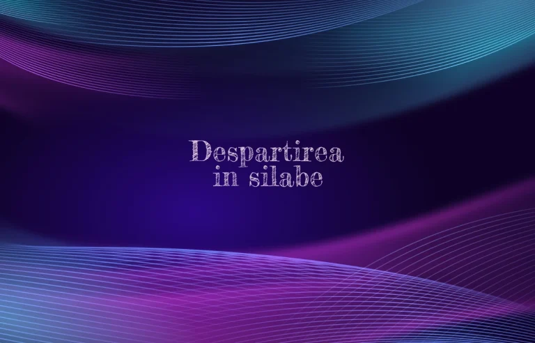 despartirea in silabe