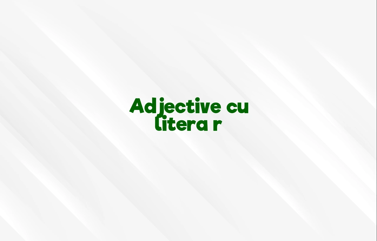 adjective cu r