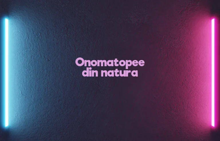 onomatopee din natura