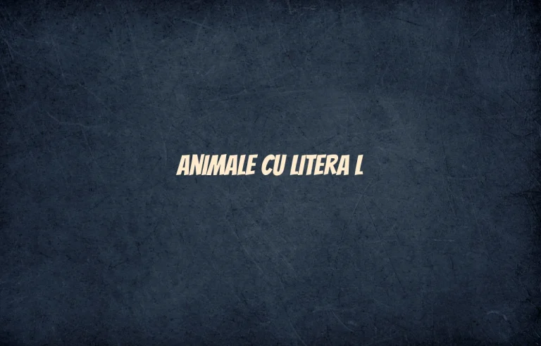 animale cu litera l