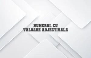 numeral cu valoare adjectivala