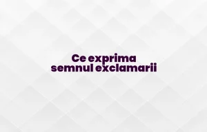 ce exprima semnul exclamarii