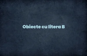 obiecte cu litera b