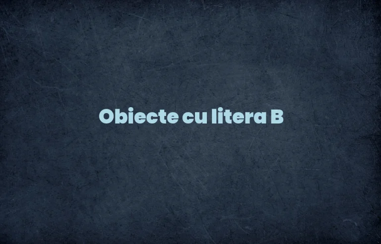 obiecte cu litera b