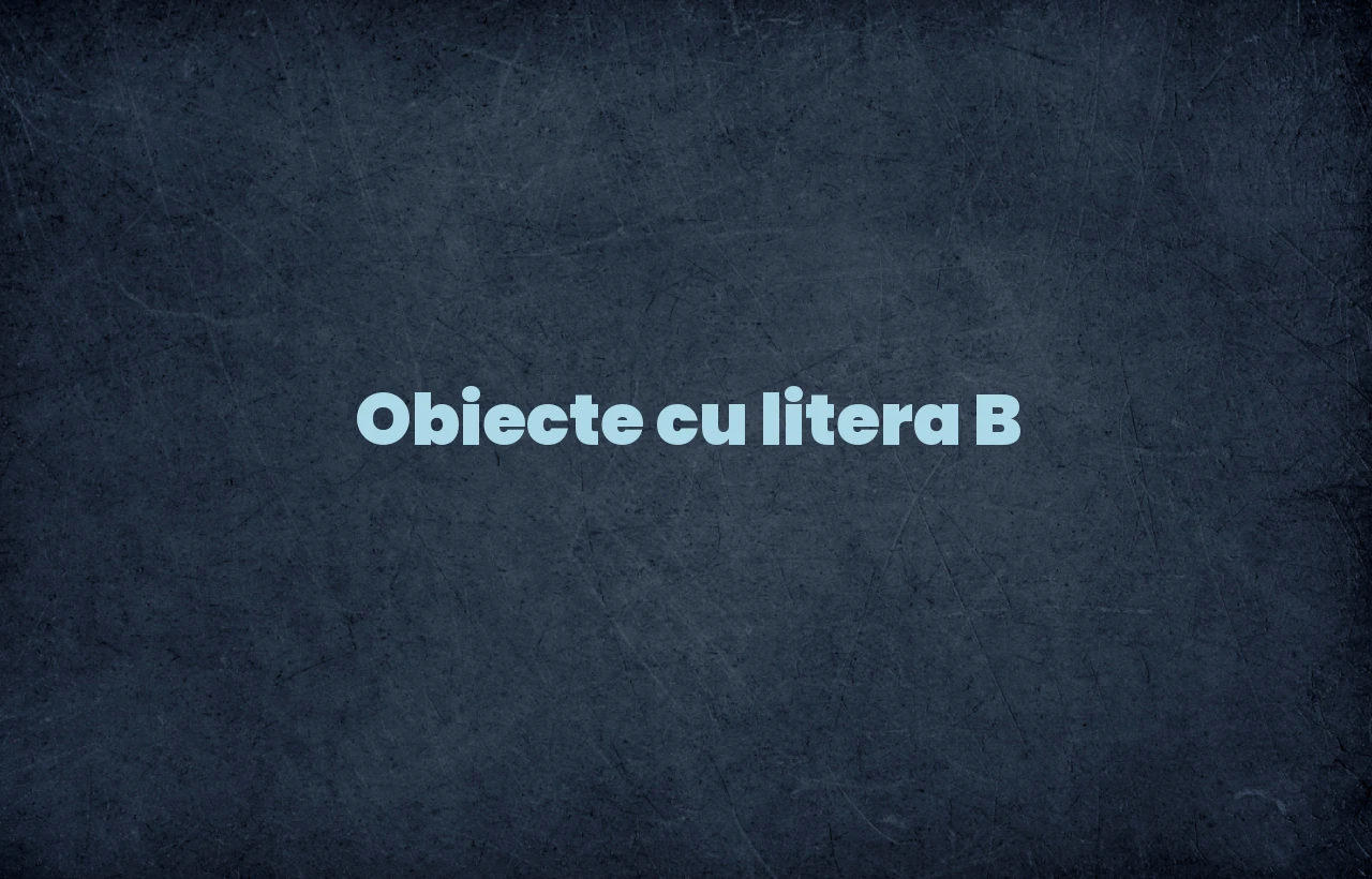 obiecte cu litera b