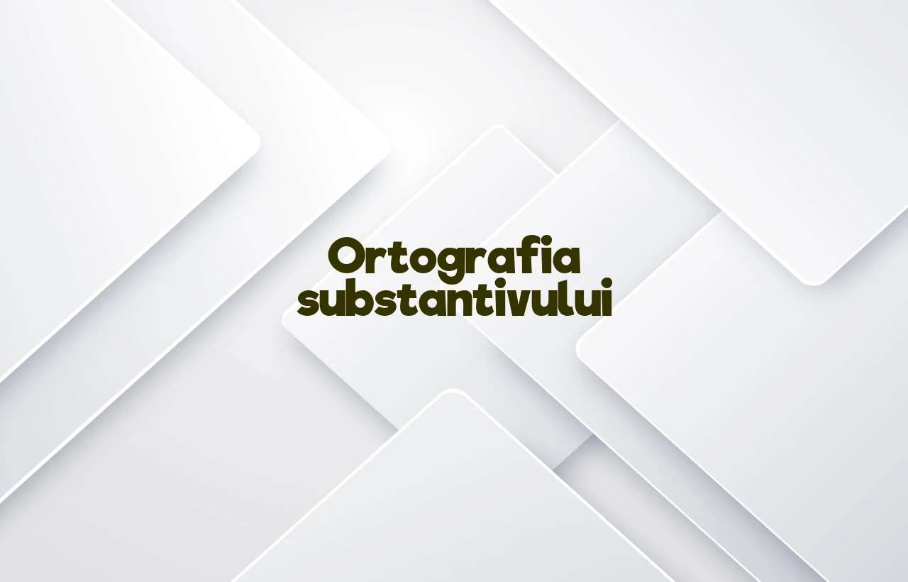 ortografia substantivului