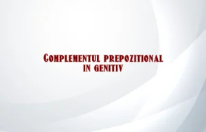 complement prepozitional in genitiv