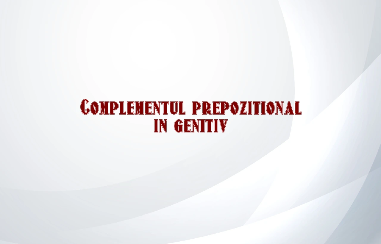 complement prepozitional in genitiv