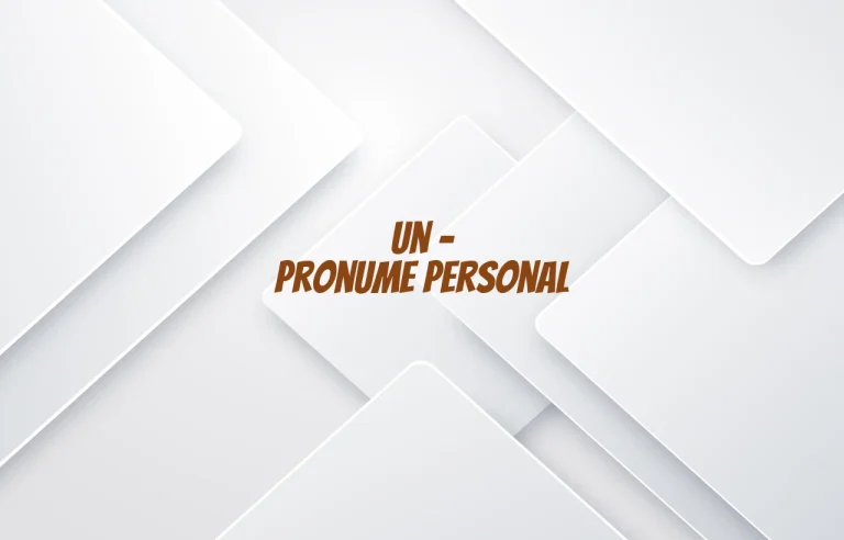 un pronume personal