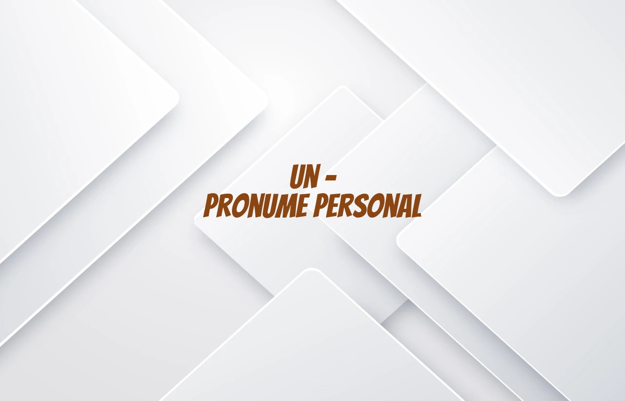 un pronume personal